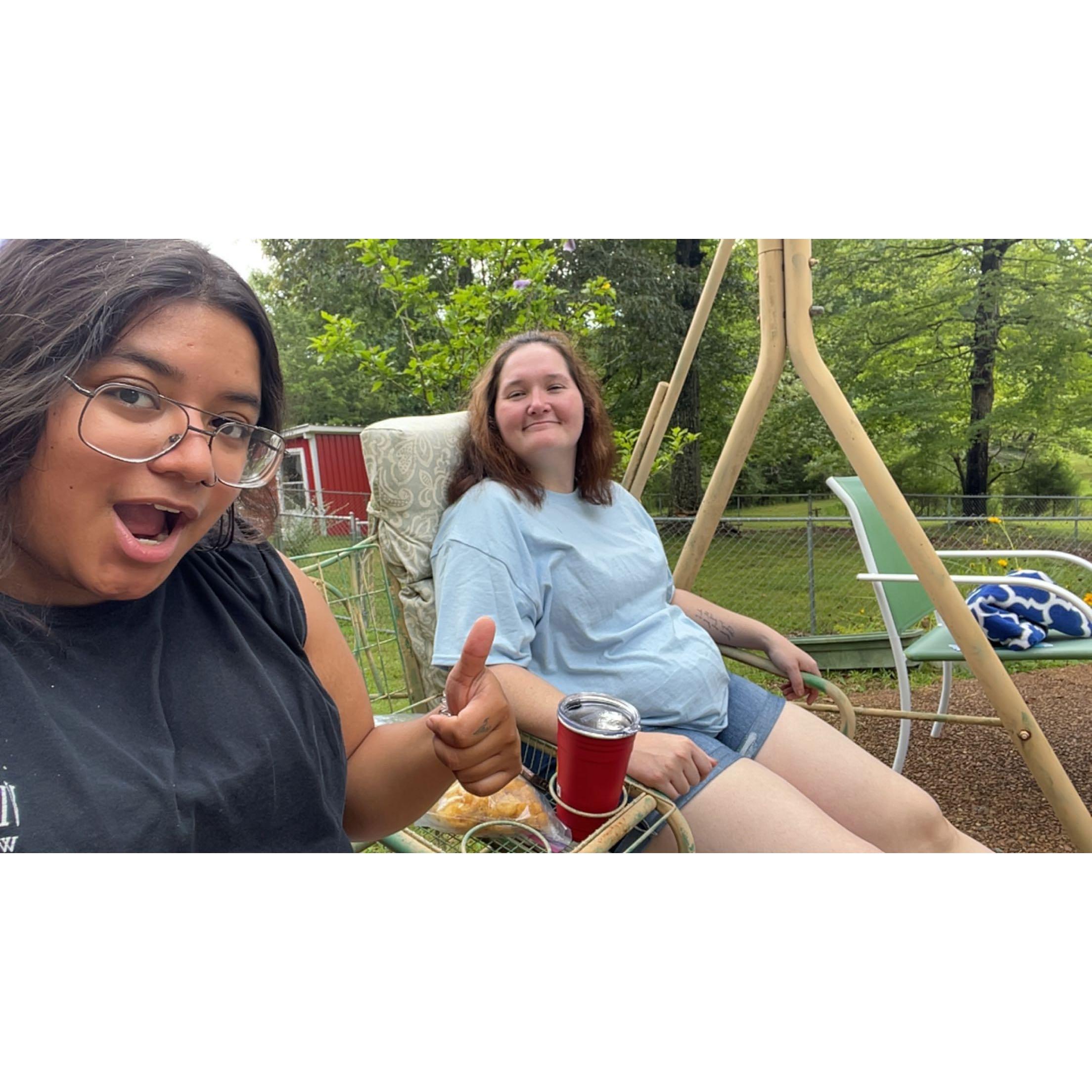 Mackenzie & Jessica at Ians 30th Birthday Party in Dickson 2023