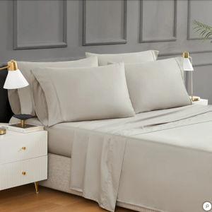 Tan Hotel Signature Egyptian Cotton 400 Thread Count 6-piece Sheet Set
