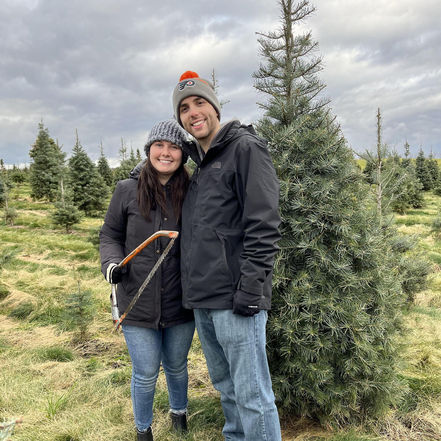 Cutting down our first real Christmas tree! November 2024