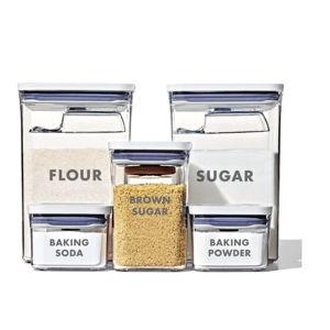 8-Piece Prelabeled Baking POP Container Set