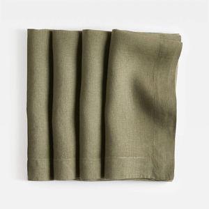 Marin Linen Napkin, Set of 4 - Desert Green