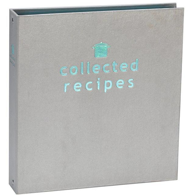 Meadowsweet Kitchens Create Your Own Collected Recipes Cookbook - Turquoise & Gray