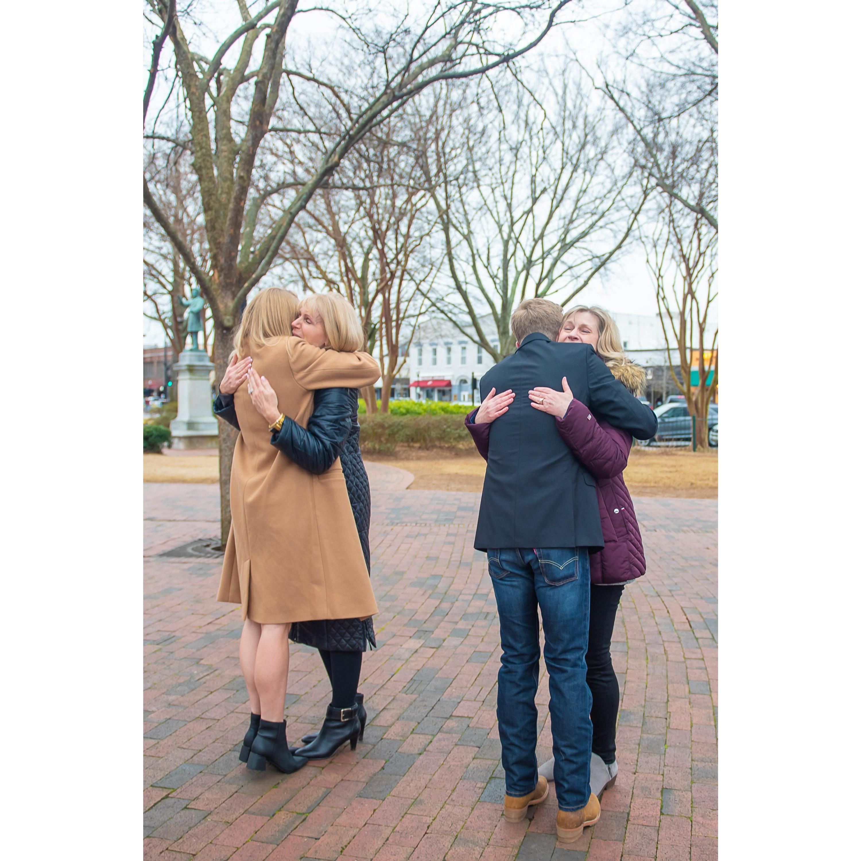 Best hugs come from our moms!