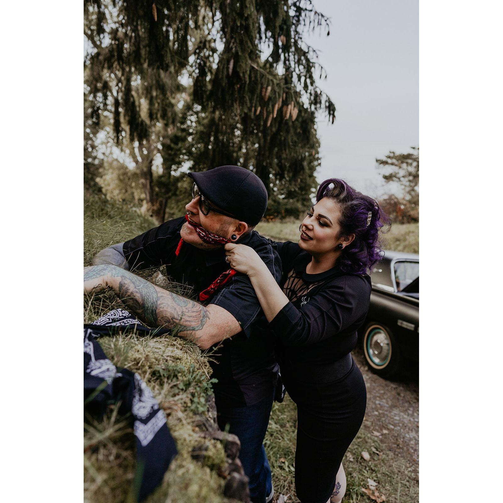 Engagement photo by Nomadic Weddings