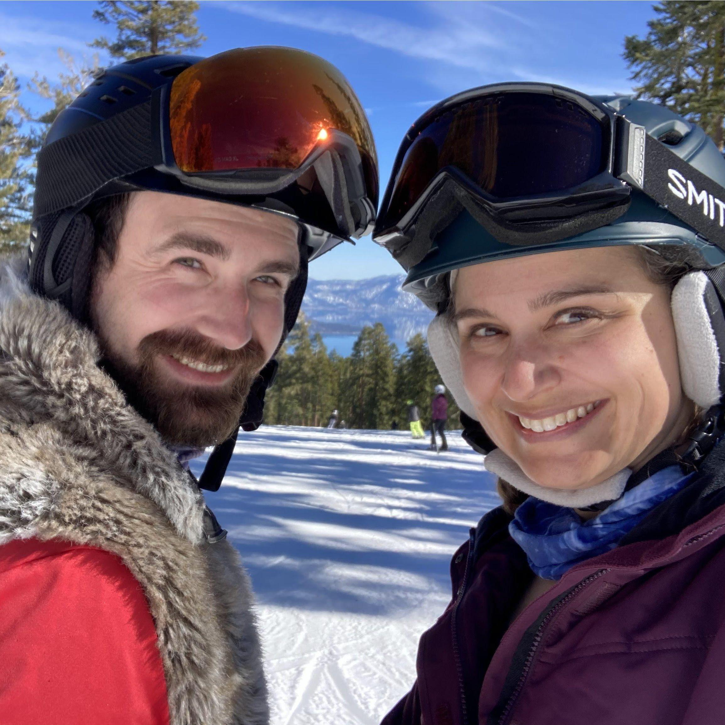 The view of Lake Tahoe from the ridge at Northstar