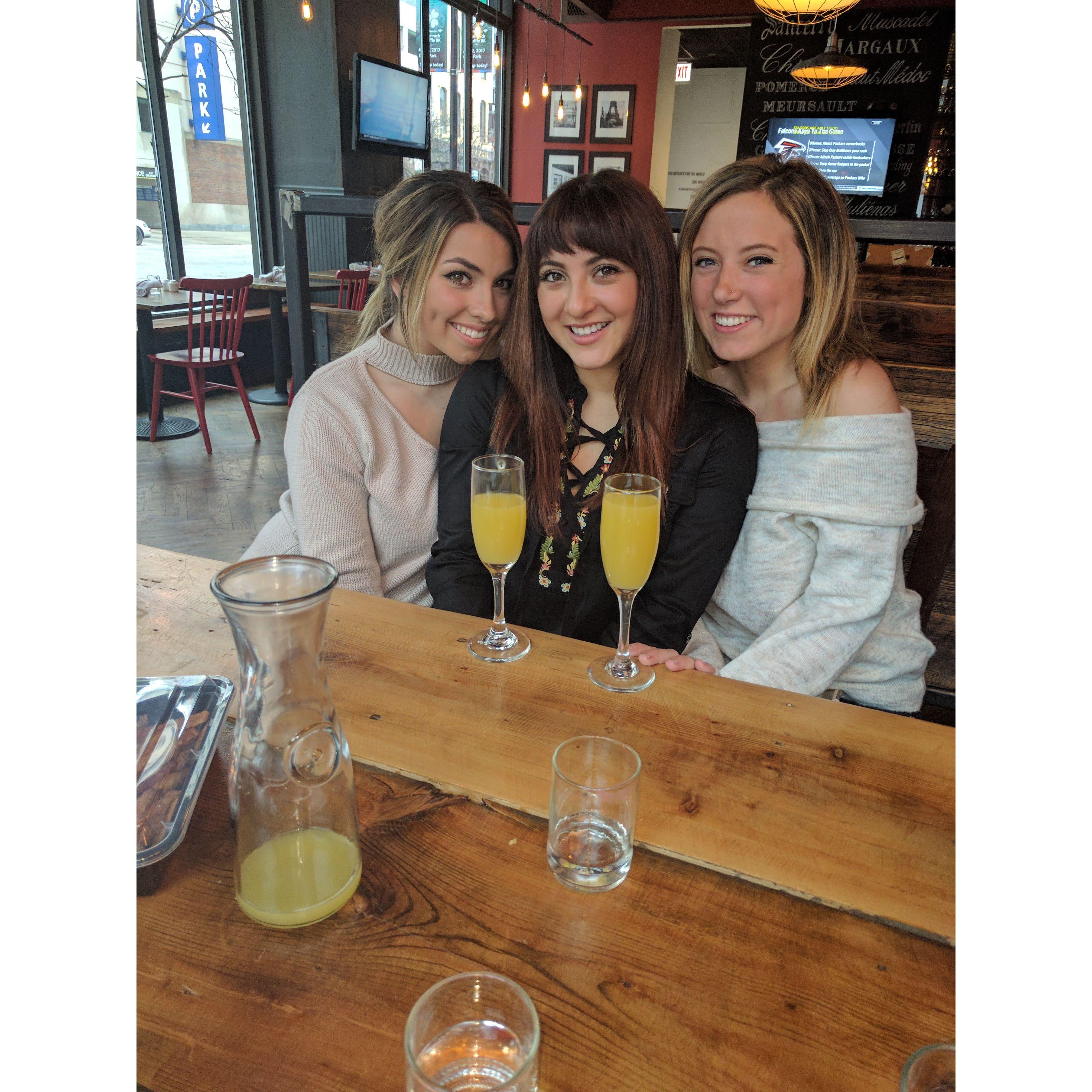 Mimosa brunch with Dani & Katie! - 2016