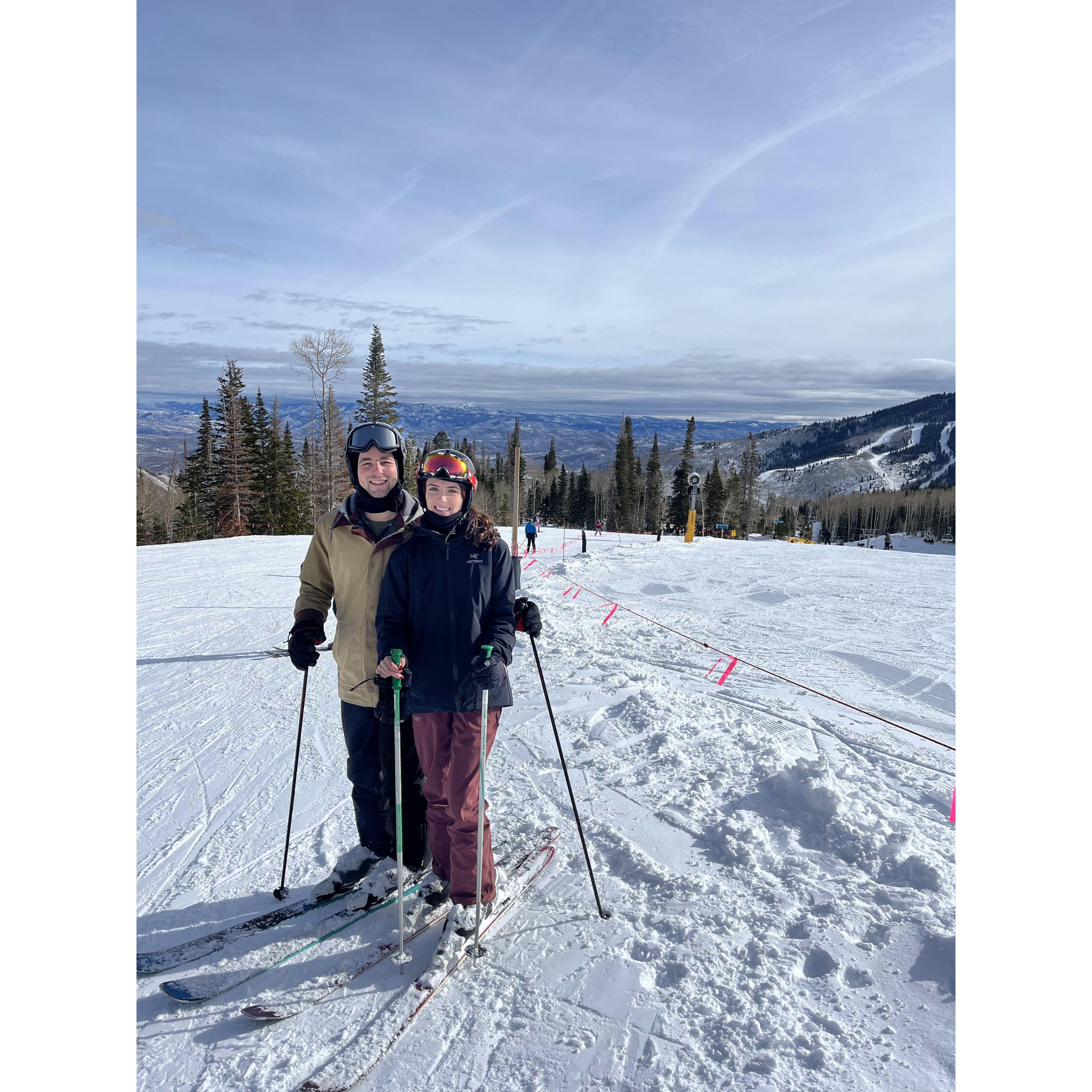 One of many ski trips