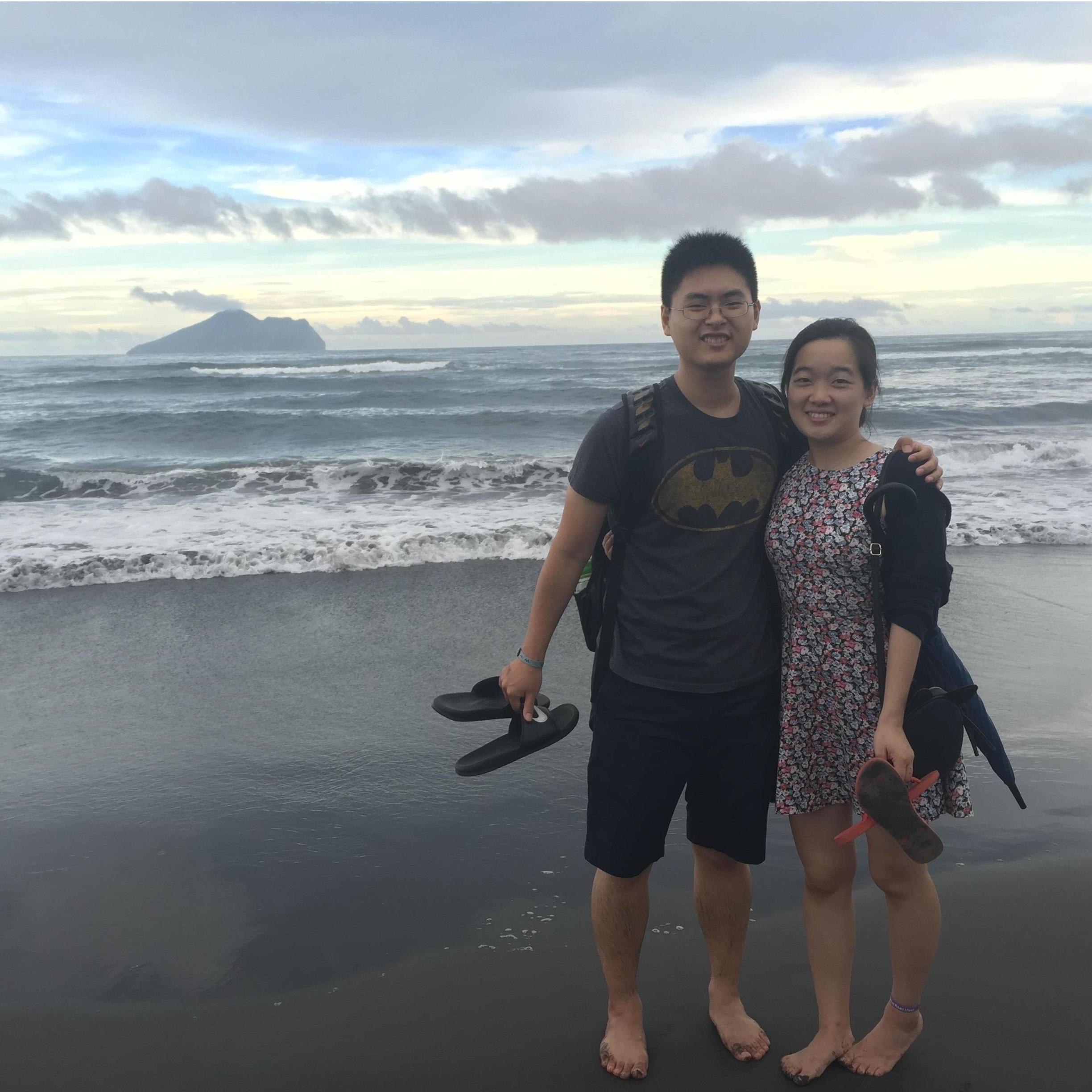 First Taiwan trip. Black beach and turtle island. <3