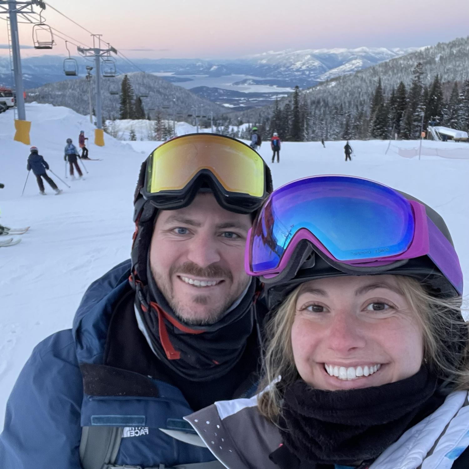 Our first ski trip to Schweitzer for the New Year