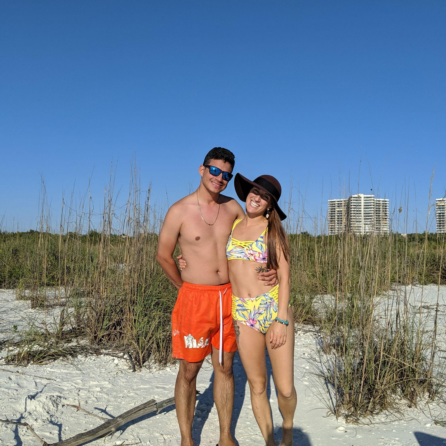 Spending time at the beach in Florida.