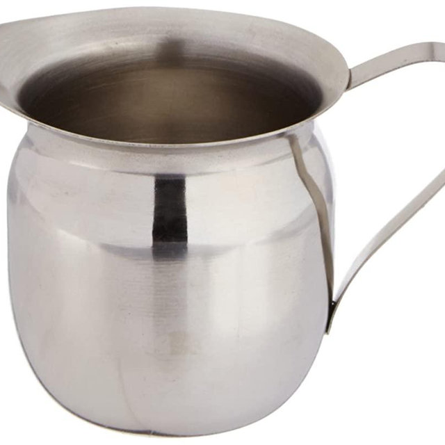 Winco Stainless Steel Bell Creamer, 8-Ounce, Medium