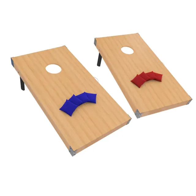 Cornhole Set - 4ftx2ft Regulation Size Outdoor Bean Bag Toss with 8 Bags Included