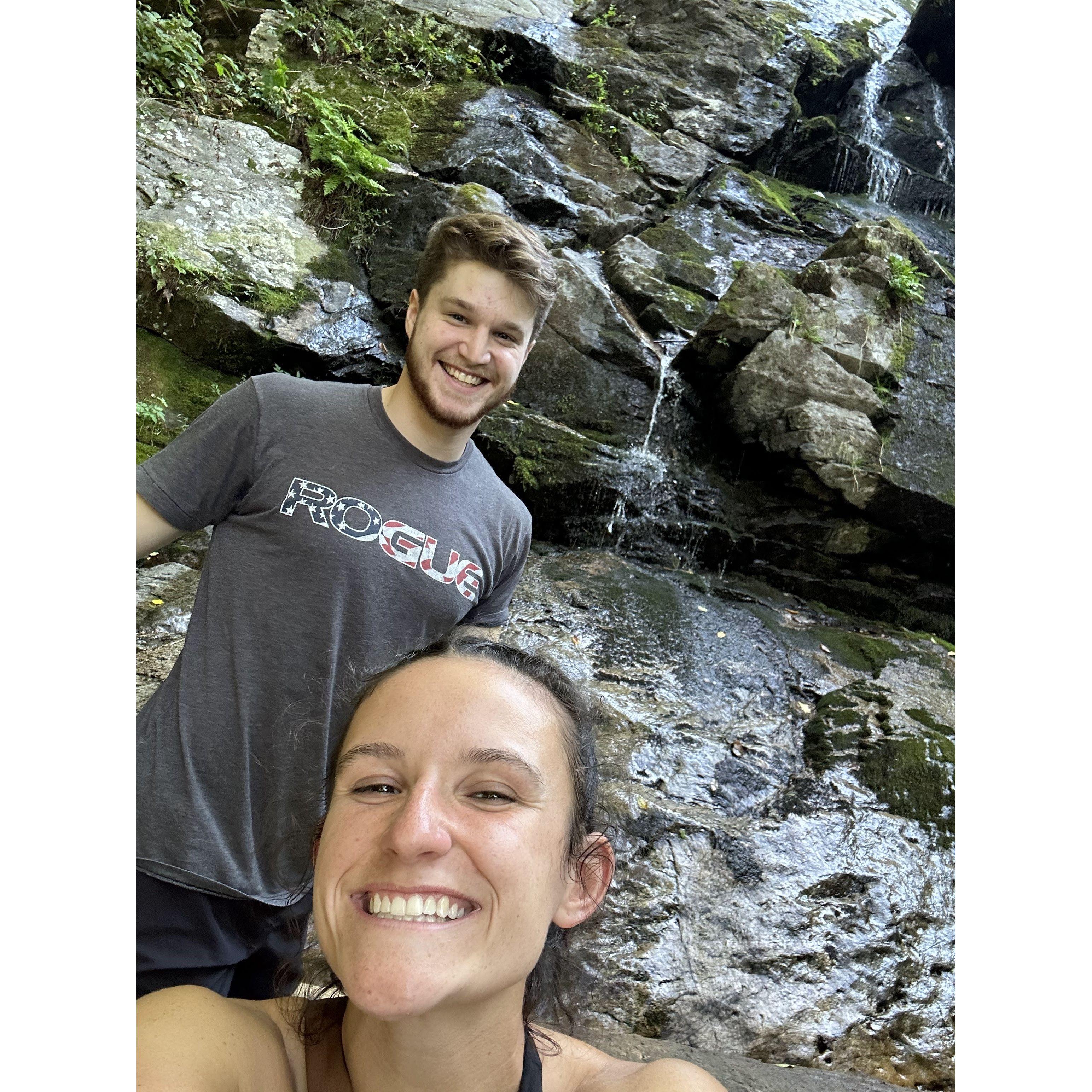 One of our more eventful hikes with a million stairs and a "waterfall" at the end. This started a love for walking and hiking together whenever we could.