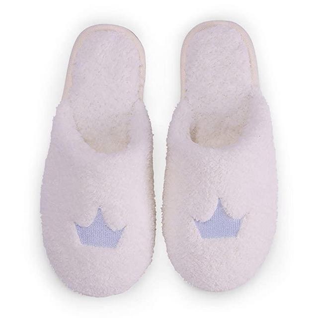 Barefoot Dreams CozyChic Disney Cinderella Women's Slipper-Open-Back House Slippers, Comfy Womens House Slipper, Slide-On House Slipper, Memory Foam Padding-Pearl