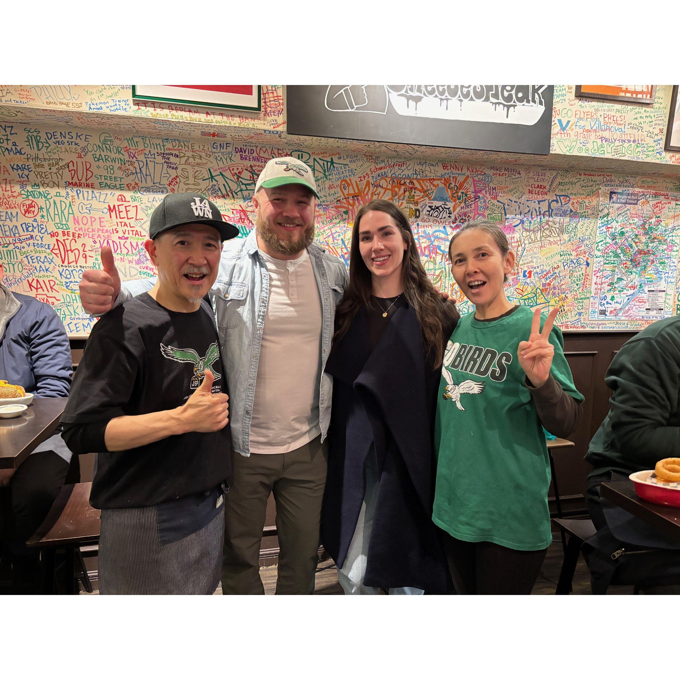 Visiting the Philadelphia Eagles bar in Tokyo, Japan - Feb 2025
