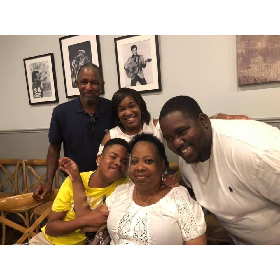 Surprise birthday party for James.