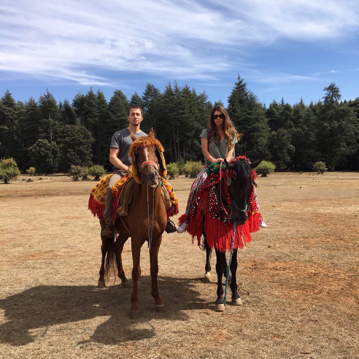 More Morocco! Chris's first time horseback riding, you would never guess from this pic