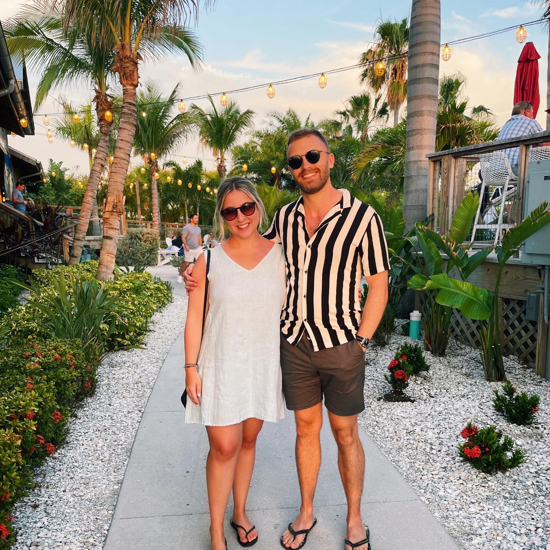 Out to dinner in St. Pete Beach, Florida!