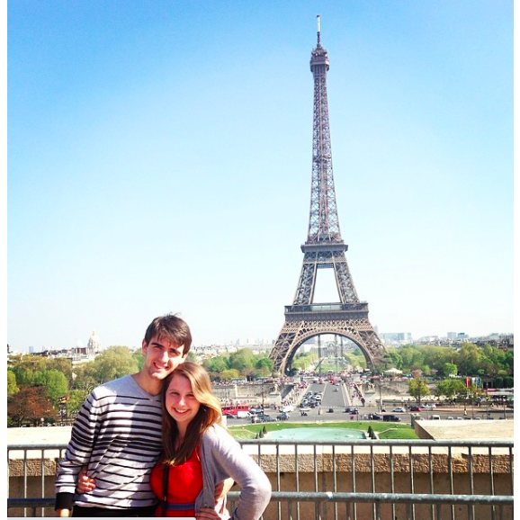 The Eiffel Tower during our study abroad!