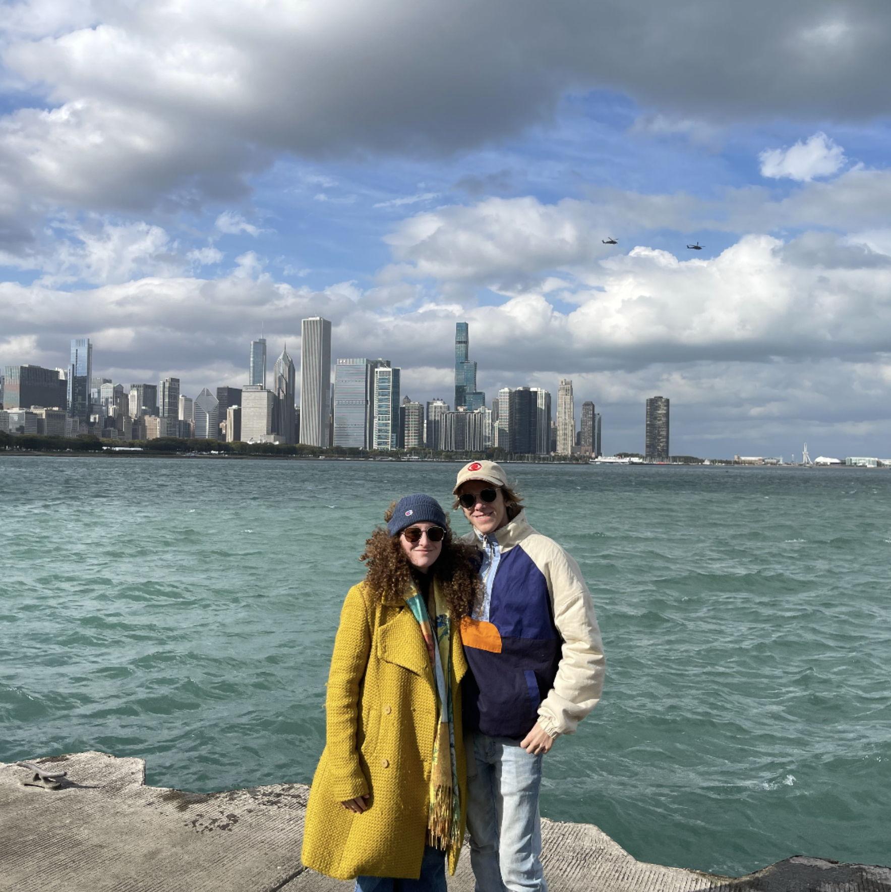 Us on the Lakefront Trail