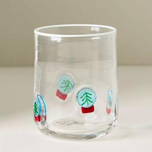 The Festive Icon Juice Glass - Snowglobe