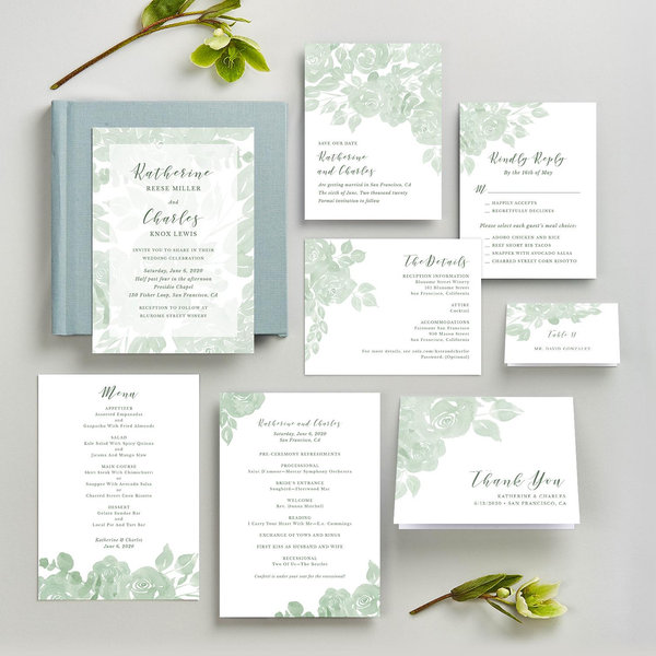 Clemson Frame | Green | Zola Wedding Invitations