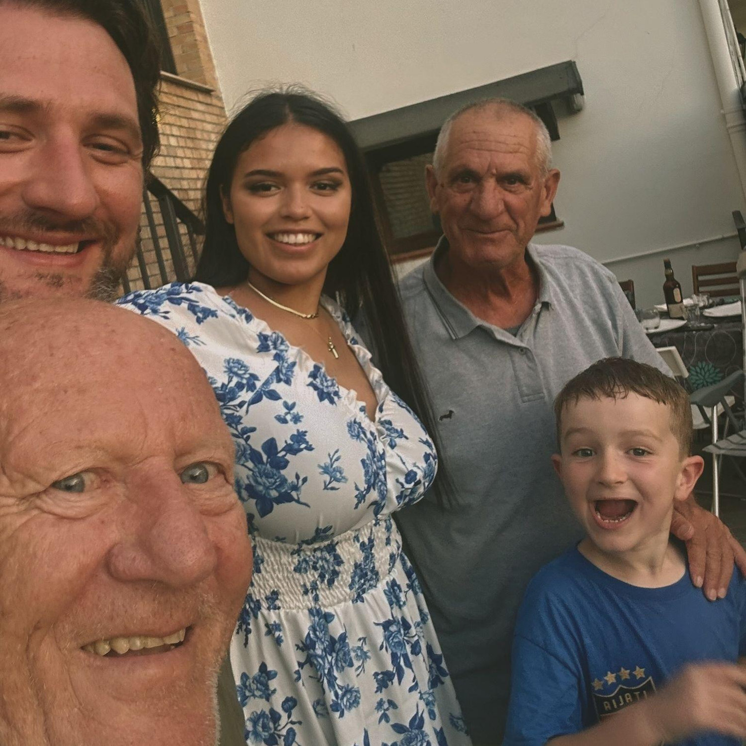 Debbie & Nick in Italy after their engagement, with Zio Giovanni, Zio Emilio & Gabe!