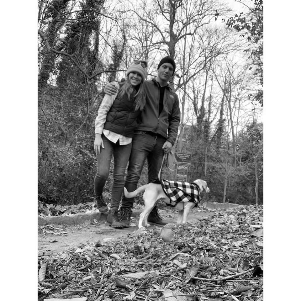 Robbie and Tulip's first trip to Greenville.