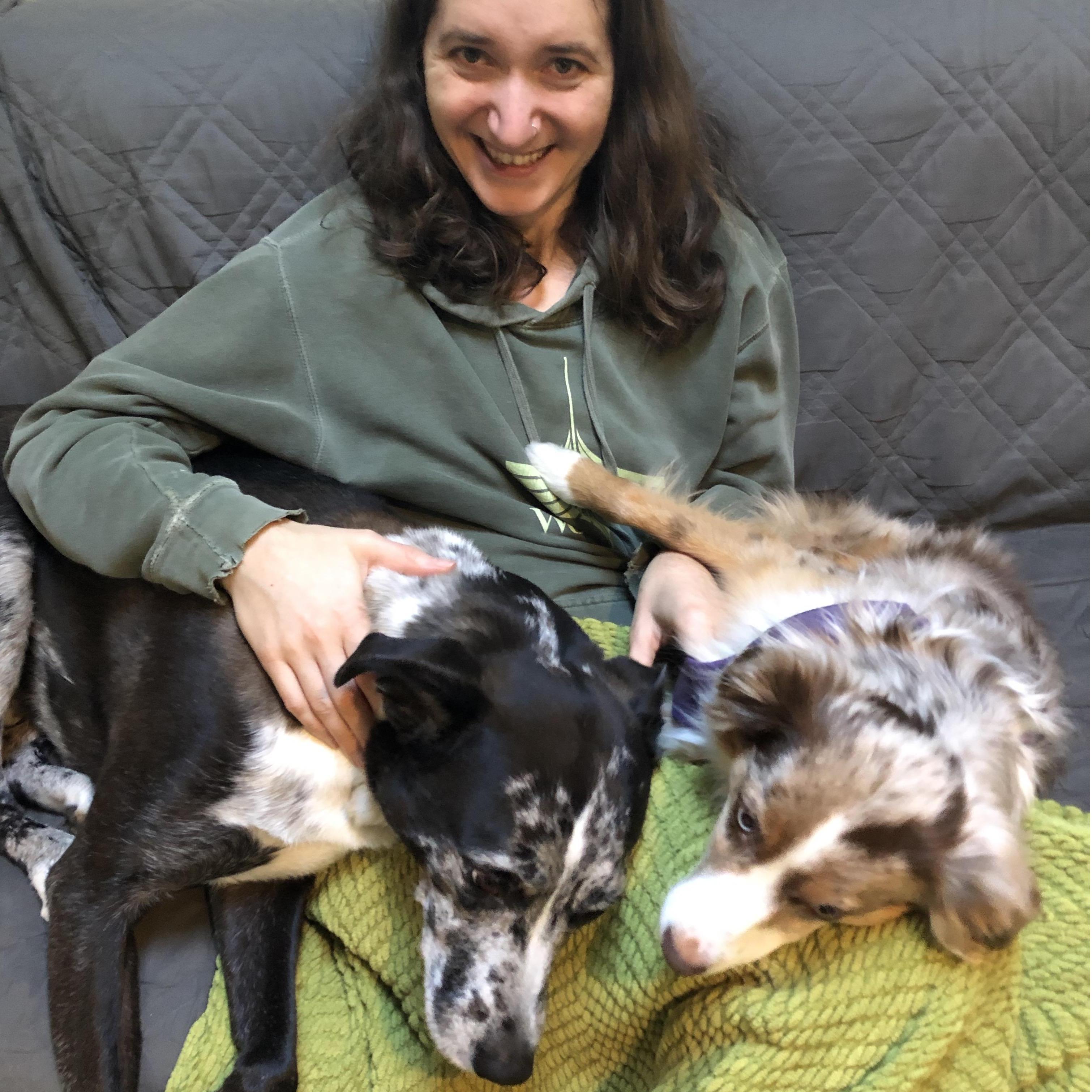 Dhyana has also been adopted by Mocha Paul's dog.