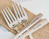 Mr & Mrs Wedding Forks - Custom Wedding...