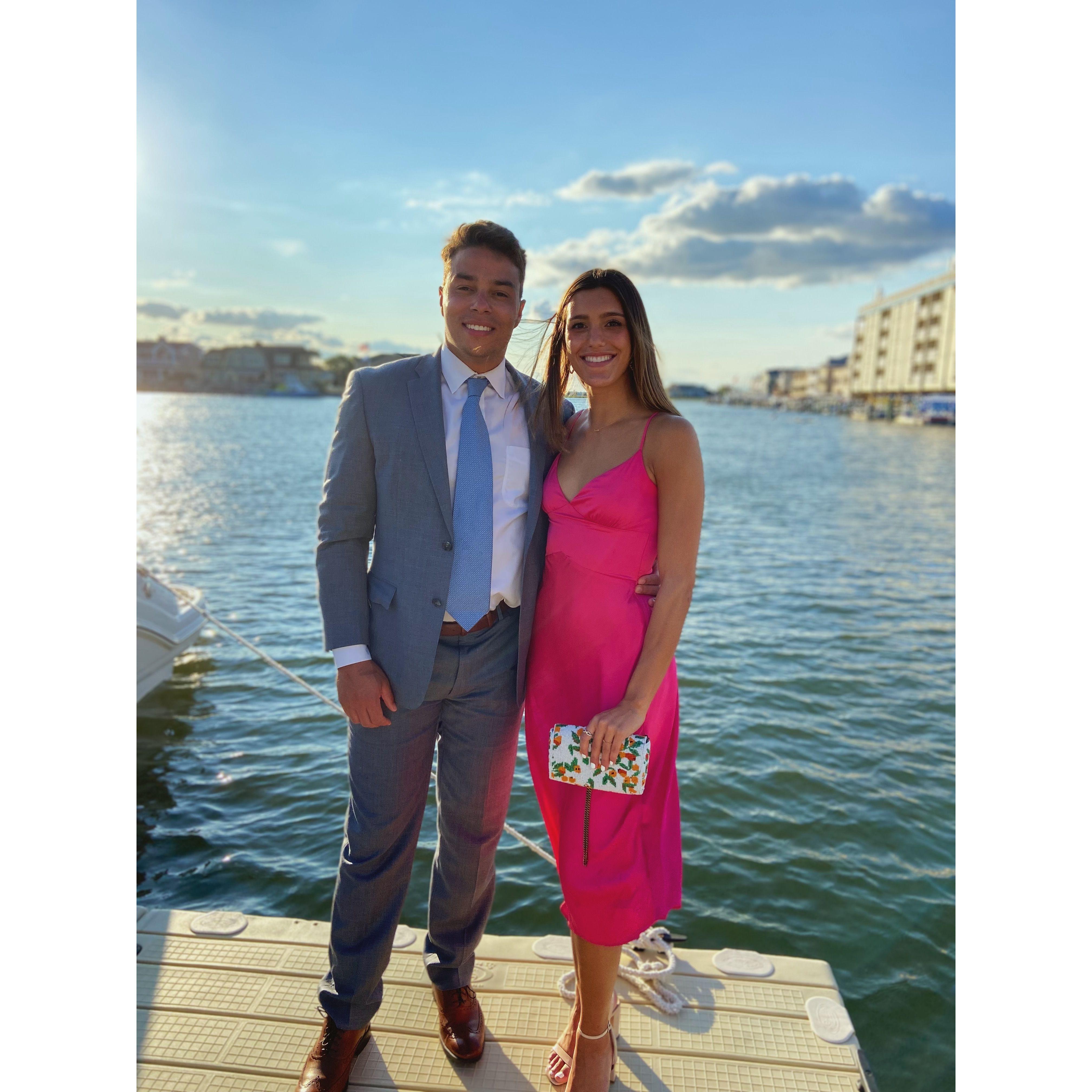 Our first wedding together in Avalon, NJ