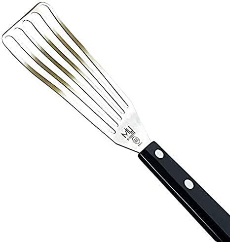 MIU France Large Stainless Steel Slotted Turner, 3 by 11-Inch