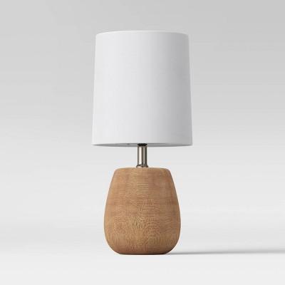 Polyresin Wood Accent Lamp Natural (Includes Energy Efficient Light Bulb)- Threshold™
