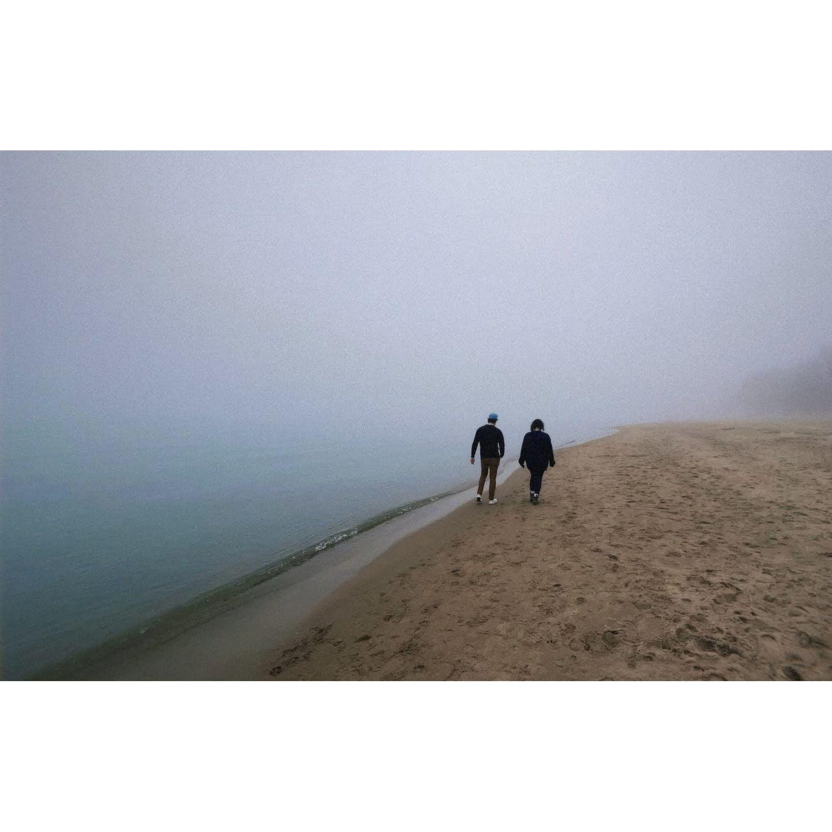 One of our many many walks on the beach. Wilmette 2024
