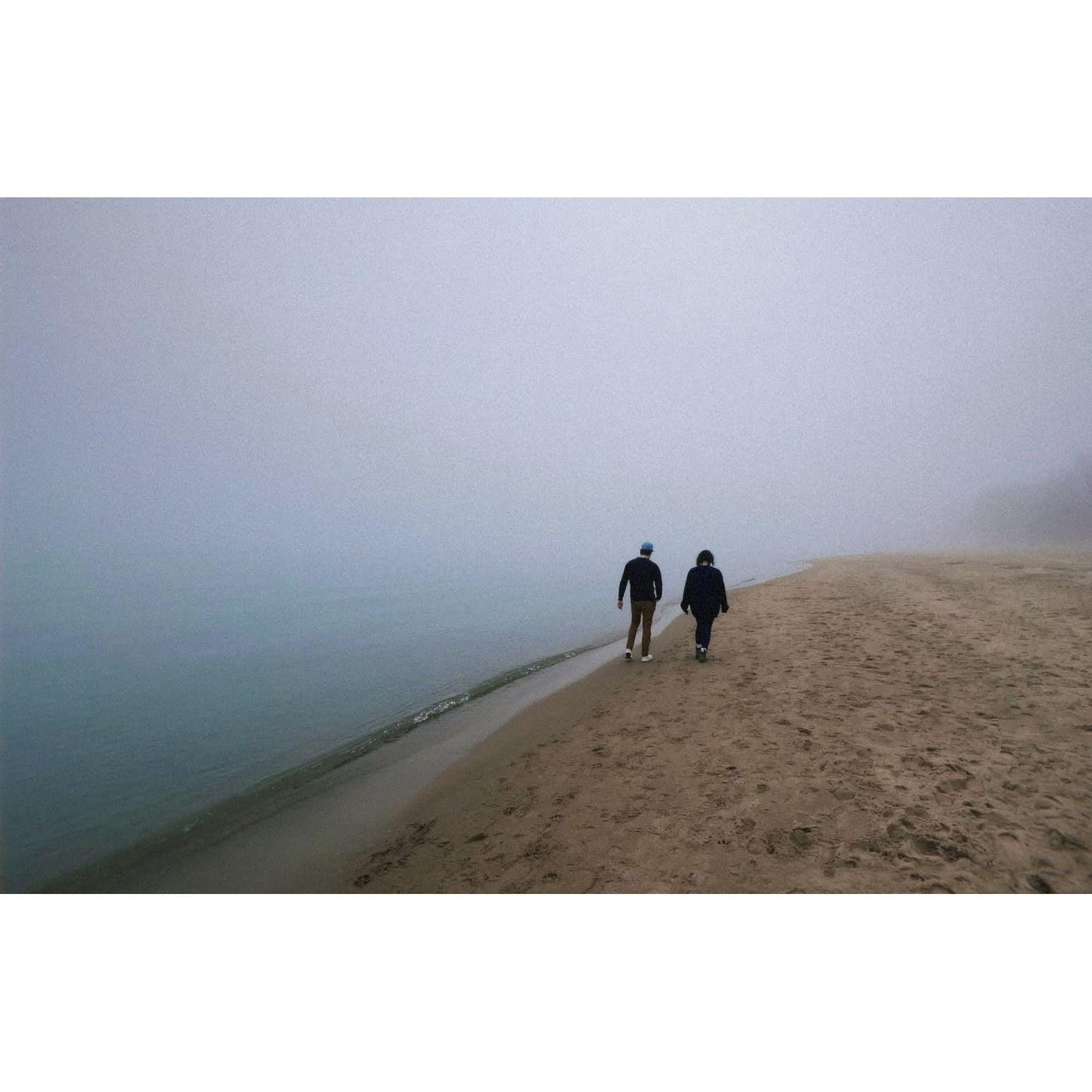 One of our many many walks on the beach. Wilmette 2024