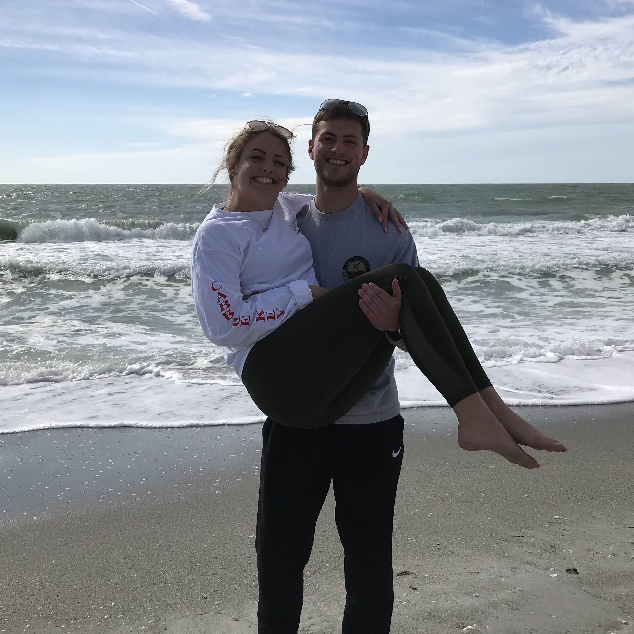 Our first trip on an airplane together to Captiva, Florida with some college friends to stay with Sarahs parents! March 2018