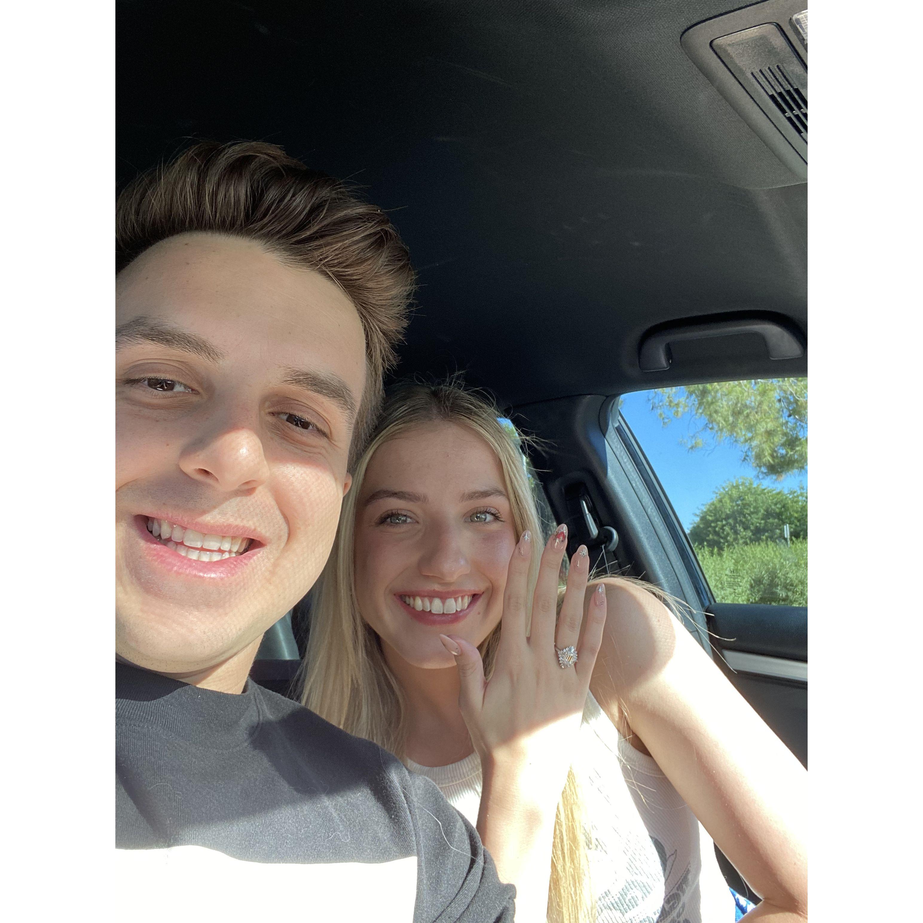 The day we got engaged!