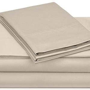 Pinzon 500-Thread-Count Pima Cotton Sateen Sheet Set - Queen, Canvas
