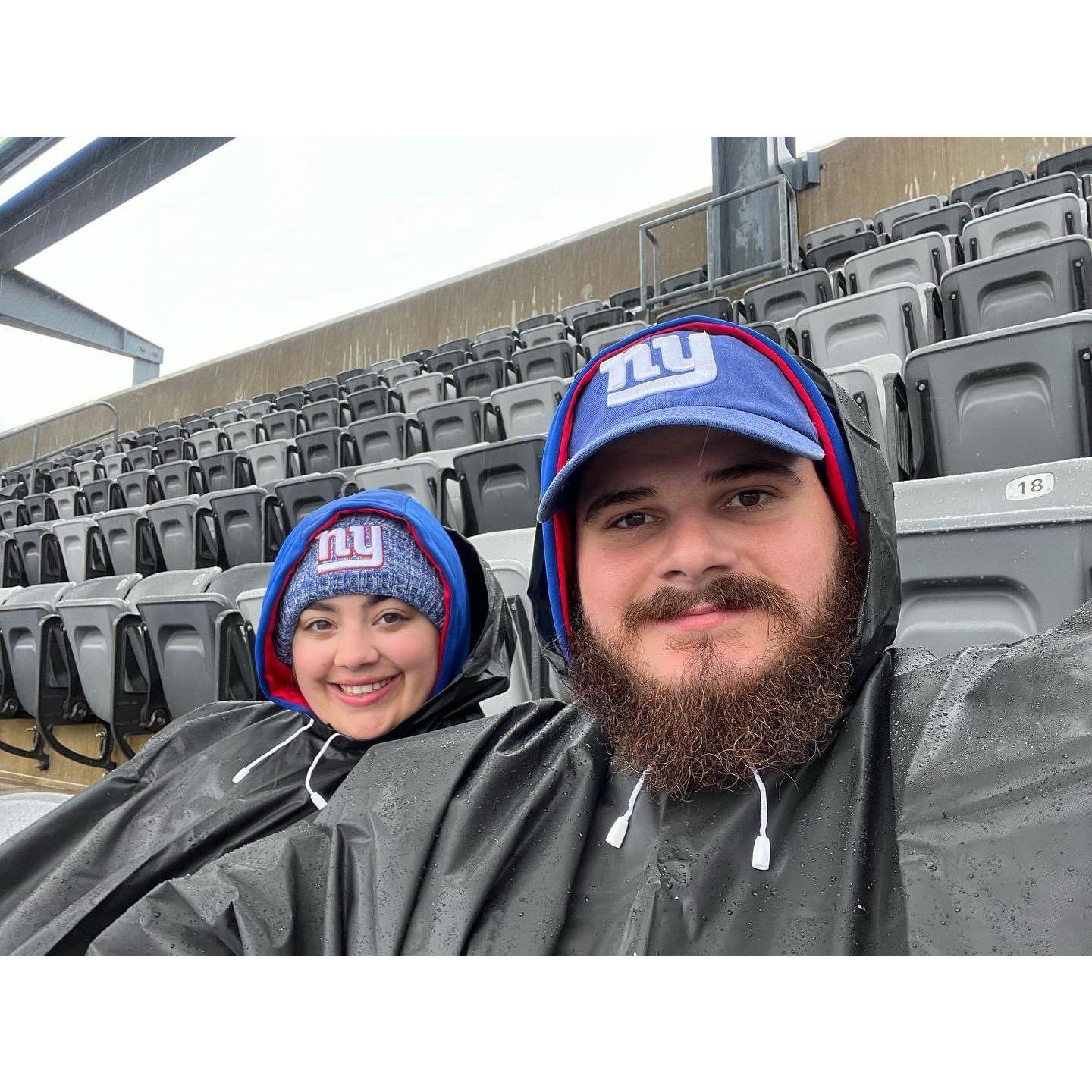 Walter's First NFL Game NYG vs NYJ the day after his birthday 10/29/23