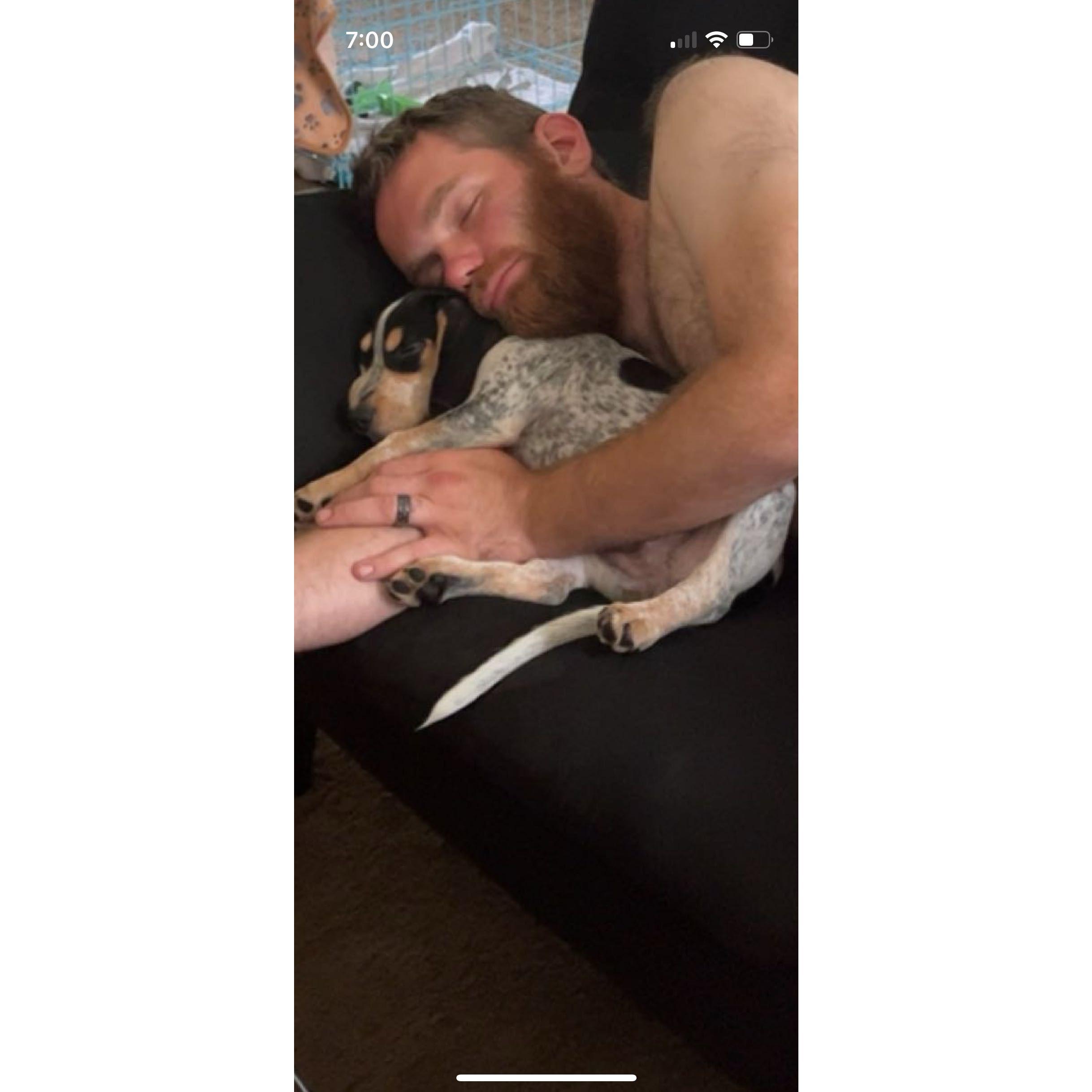 You with the dog you "don't like"