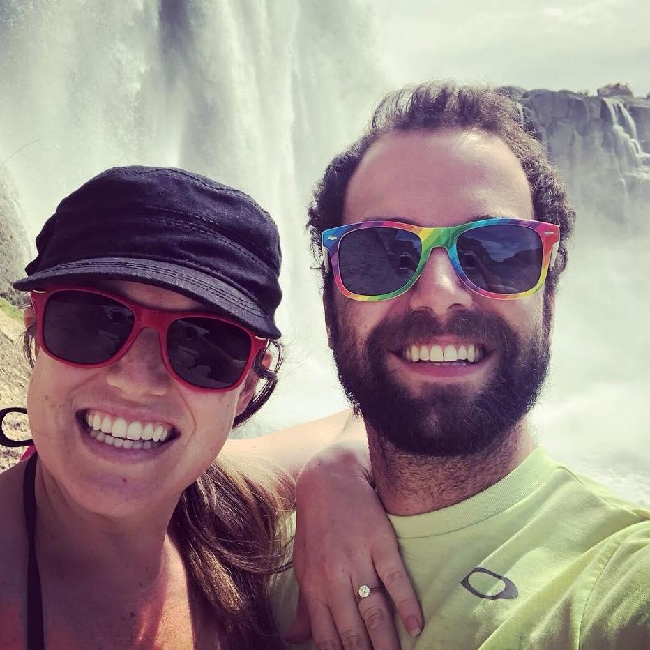 Right after Steve popped the question at Shoshone Falls, Idaho