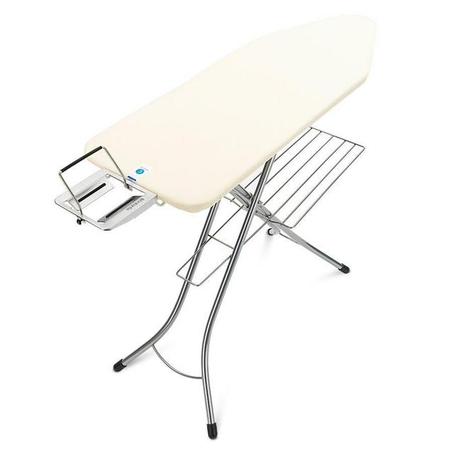 Brabantia Ironing Board with Steam Iron Rest & Rack, White