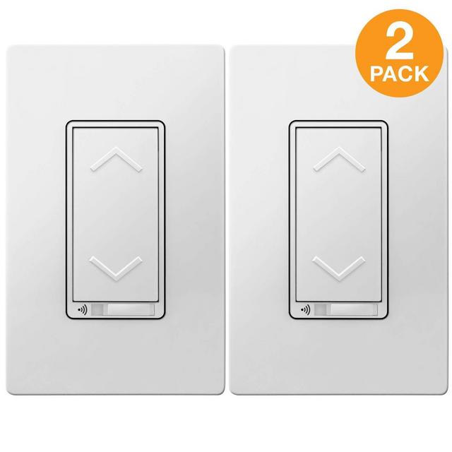 TOPGREENER Smart Wi-Fi Dimmer Switch, Dim Lighting from Anywhere, in-Wall, Single Pole or 3-Way (TGWF3K Sold Separately), No Hub Required, Compatible with Alexa and Google Assistant, TGWF500D 2 Pack