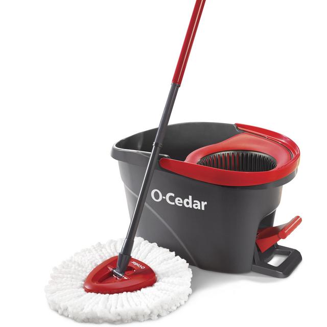 O-Cedar EasyWring™ RinseClean™ Microfiber Spin Mop & Bucket System, Machine Washable