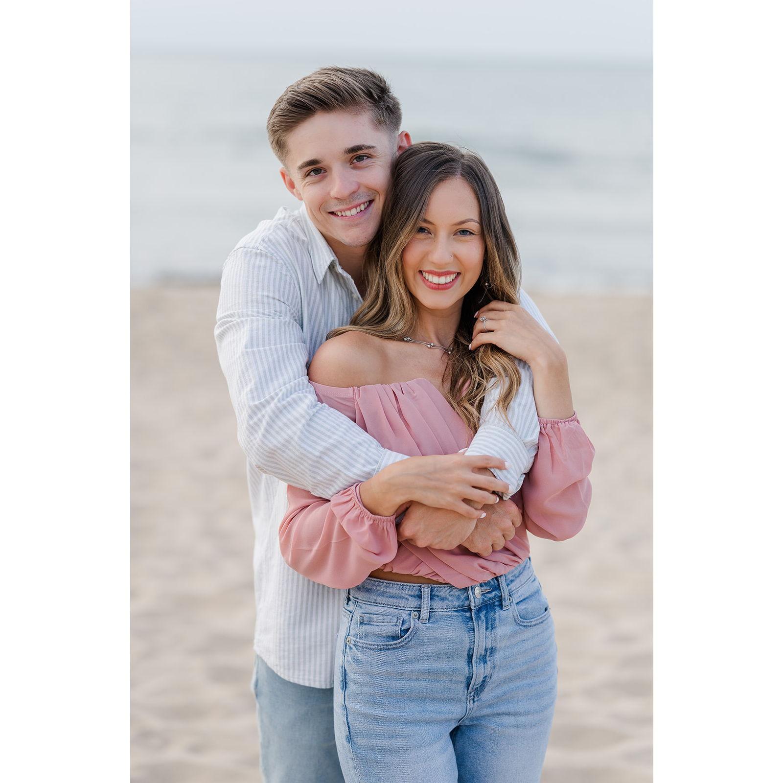 Our engagement shoot at the Indiana Dunes