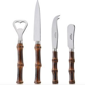Sabre Dark Bamboo Four-Piece Aperitif Set