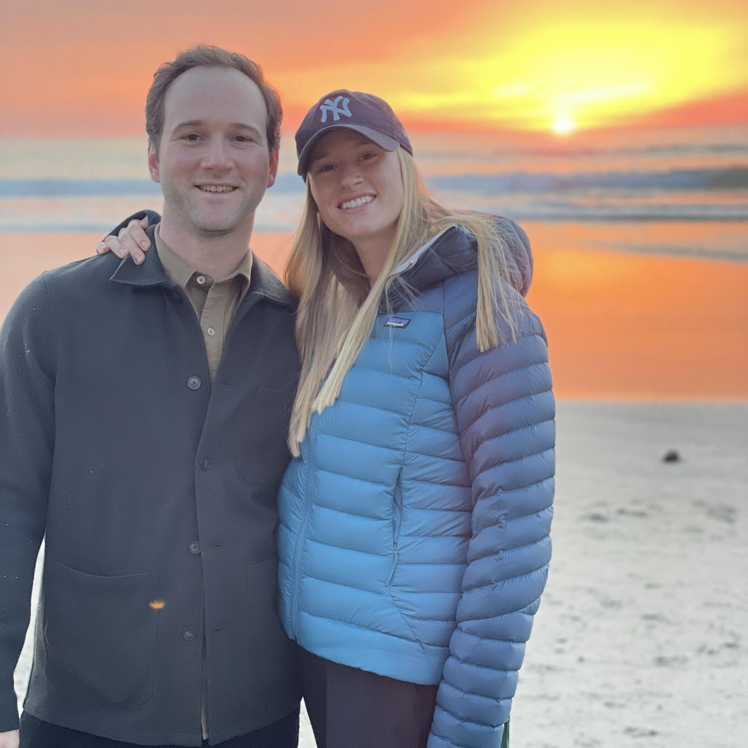 West and East coasts sunsets this couple has been racking up the miles