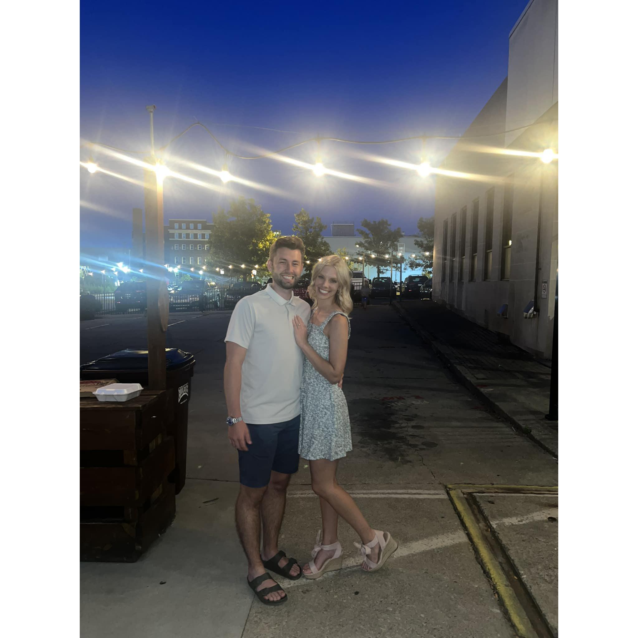 engagement party at municipal brewery
