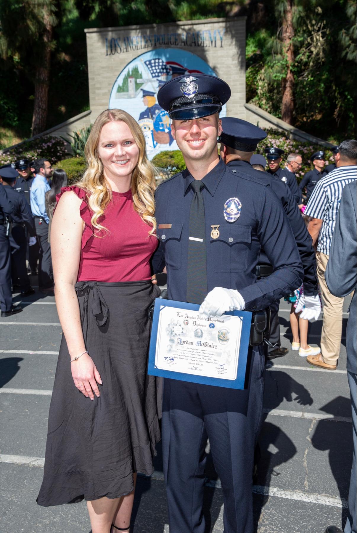 Jordan’s graduation from LAPDs academy!