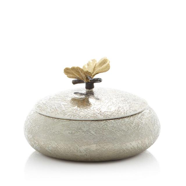 Michael Aram Butterfly Ginkgo Round Trinket Box